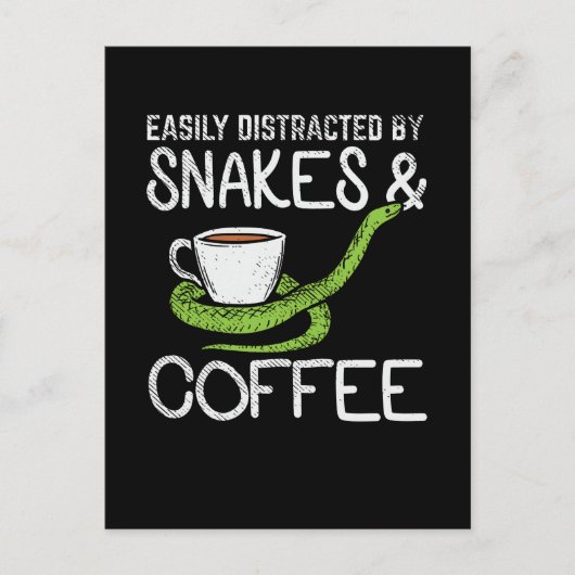 Snakes & Coffee Briefkaart (Voorkant)