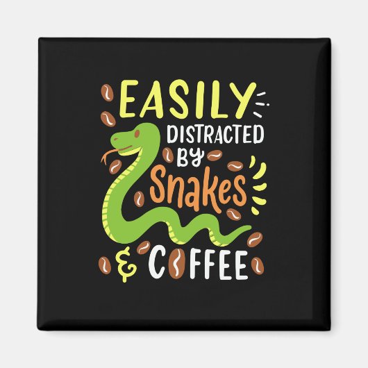 Snakes & Coffee Magneet (Voorkant)