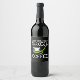 Snakes & Coffee Wijn Etiket