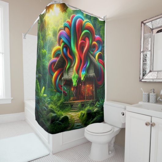 Snakes Douchegordijn (In situ)