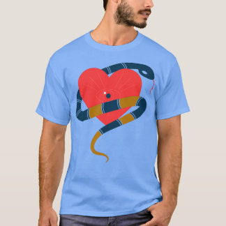 Snakes hart t-shirt