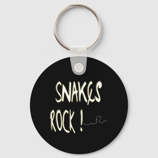 Snakes Rock. Button Sleutelhanger (Voorkant)