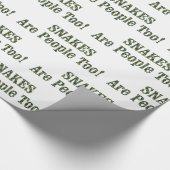 SNAKES zijn ook mensen! Cadeaupapier (Hoek)