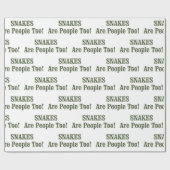 SNAKES zijn ook mensen! Cadeaupapier (Vlak)