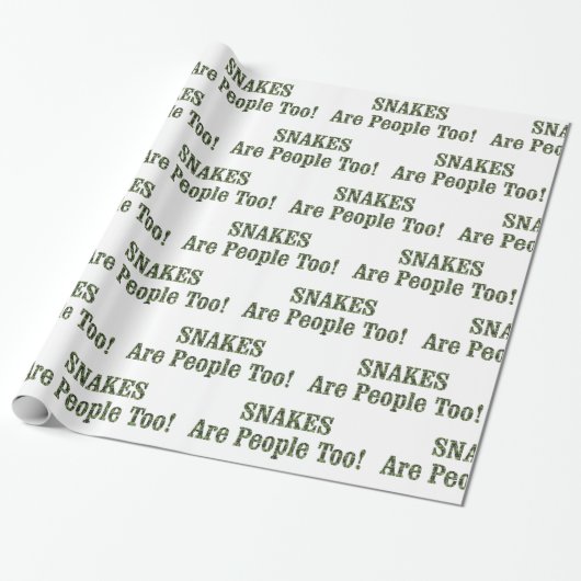 SNAKES zijn ook mensen! Cadeaupapier (Uitgerold)