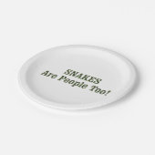 SNAKES zijn ook mensen! Papieren Bordje (Gekanteld)