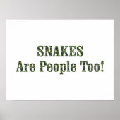 SNAKES zijn ook mensen! Poster (Voorkant)