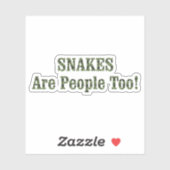 SNAKES zijn ook mensen! Sticker (Vel)
