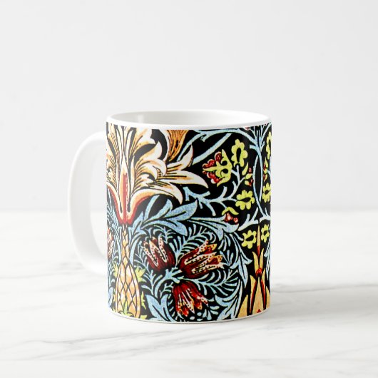 Snakeshead, a William Morris design Koffiemok (Voorkant links)