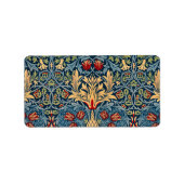 Snakeshead, bloembehangpapier van William Morris Etiket (Voorkant)