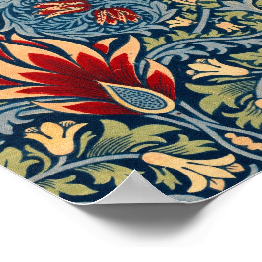 Snakeshead, bloembehangpapier van William Morris Poster (Hoek)