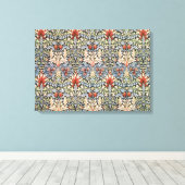 Snakeshead Pattern (door William Morris) Canvas Afdruk (Insitu (Houten vloer))