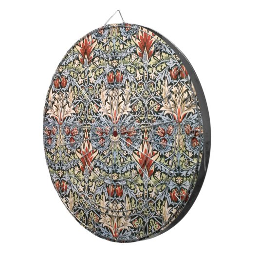 Snakeshead Pattern (door William Morris) Dartbord (Voorkant Rechts)