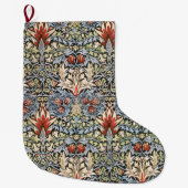 Snakeshead Pattern (door William Morris) Grote Kerstsok (Voorkant)