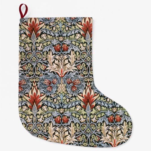 Snakeshead Pattern (door William Morris) Grote Kerstsok (Voorkant)