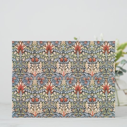 Snakeshead Pattern (door William Morris) Kaart (Staand voorkant)