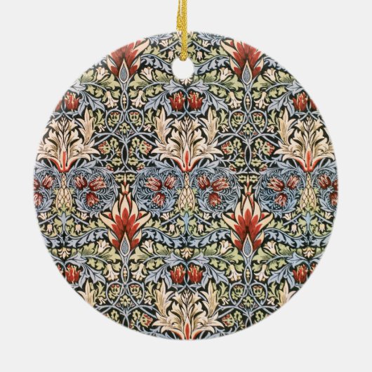 Snakeshead Pattern (door William Morris) Keramisch Ornament (Achterkant)