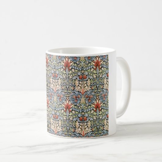 Snakeshead Pattern (door William Morris) Koffiemok (Voorkant rechts)