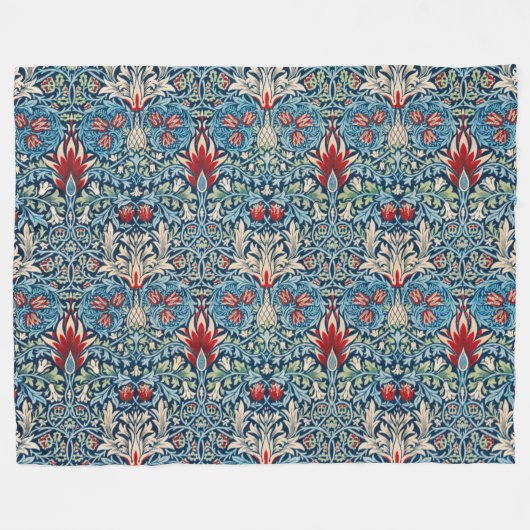 Snakeshead, William Morris Fleece Deken (Voorkant (Horizontaal))