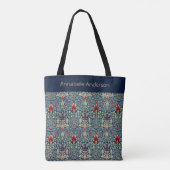 Snakeshead William Morris Personalize Canvas tas (Achterkant)