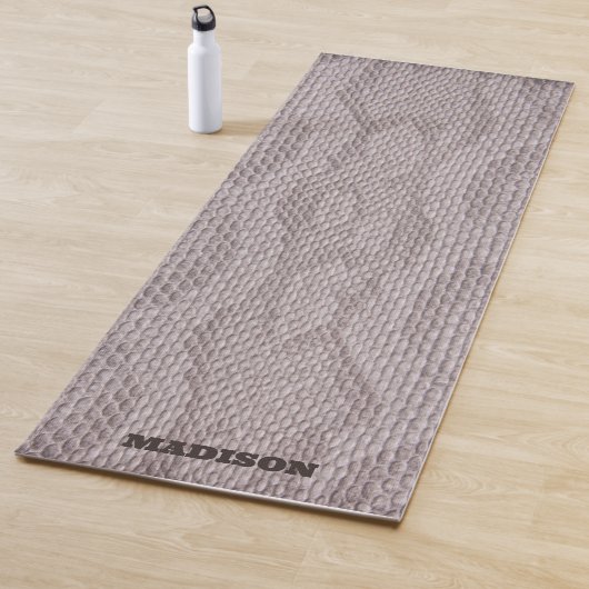 Snakeskin Beige Yoga Mat (In situ)