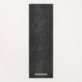 Snakeskin Black Yoga Mat (Voorkant)