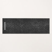 Snakeskin Black Yoga Mat (Voorkant (horizontaal))