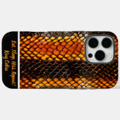 Snakeskin creëer ingewikkelde patronen Case-Mate iPhone case (Achterkant (horizontaal))
