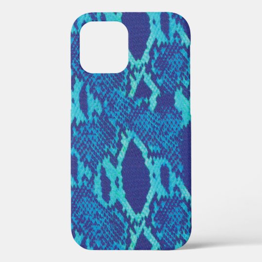 Snakeskin in Blue Hoesje-Mate iPhone Case (Achterkant)