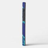 Snakeskin in Blue Hoesje-Mate iPhone Case (Achterkant / Links)