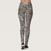 Snakeskin Kijk in Grays en Silvers Leggings (Achterkant)