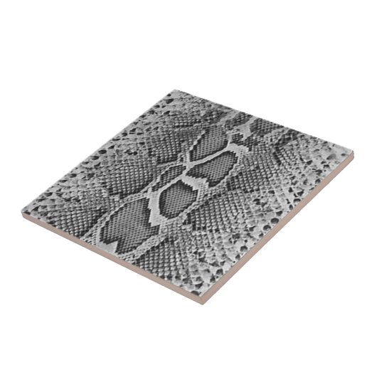 Snakeskin-ontwerp, slangenhutprintpatroon tegeltje (Zijkant)