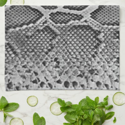 Snakeskin-ontwerp, slangenhutprintpatroon theedoek (Gevouwen)