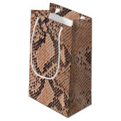 Snakeskin Patroon Koele Dierenprint Klein Cadeauzakje (Achterkant Gekanteld)