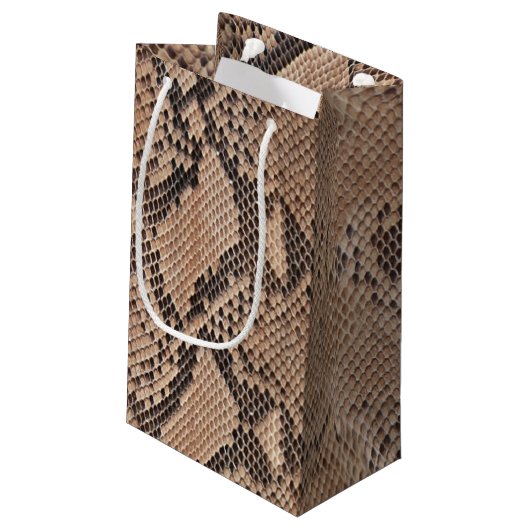 Snakeskin Patroon Koele Dierenprint Klein Cadeauzakje (Achterkant Gekanteld)