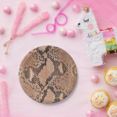 Snakeskin Patroon Koele Dierenprint Papieren Bordje (Feest)
