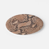 Snakeskin Patroon Koele Dierenprint Papieren Bordje (Gekanteld)