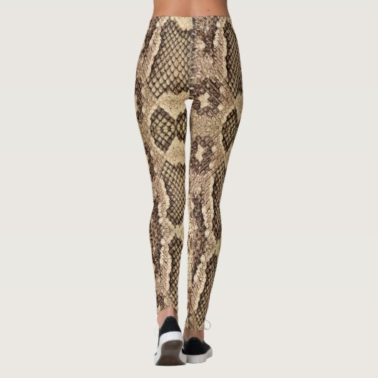  Snakeskin-patroon Leggings (Achterkant)