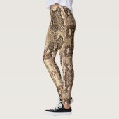 Snakeskin-patroon Leggings (Links)