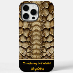 Snakeskin-patroondetail iPhone 16 Pro Max Hoesje