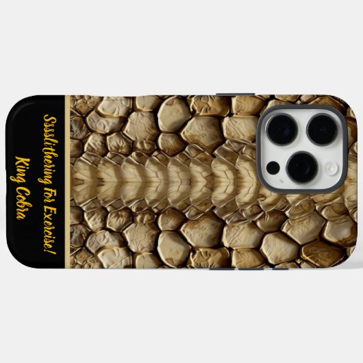 Snakeskin-patroondetail Case-Mate iPhone Case (Achterkant (horizontaal))