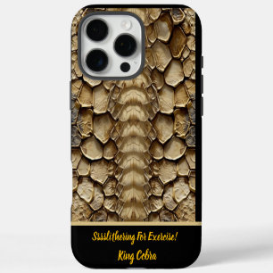 Snakeskin-patroondetail iPhone 16 Pro Max Hoesje
