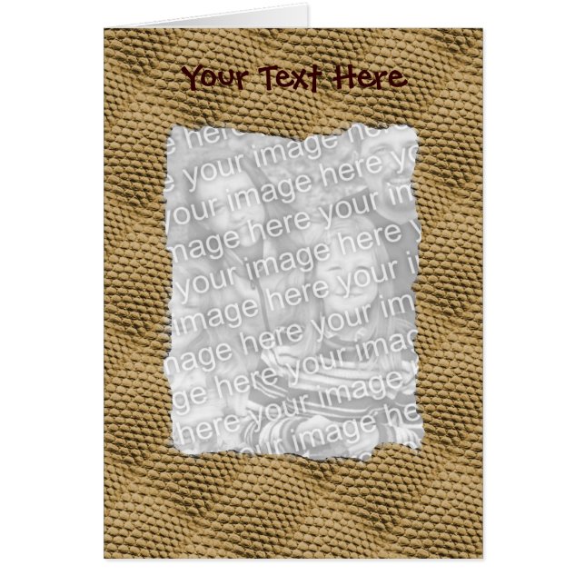 Snakeskin-patroonontwerp Uw fotokaart (Voorkant)