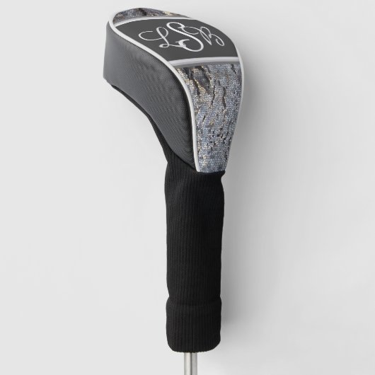 Snakeskin Pattern Masculine Mosaic Monogram Golfheadcover (Schuin)