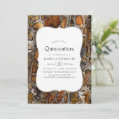 Snakeskin Pattern Quinceanera Kaart (Staand voorkant)