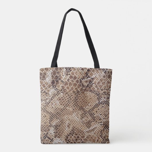 Snakeskin Python Snake Print Tote Bag (Achterkant)