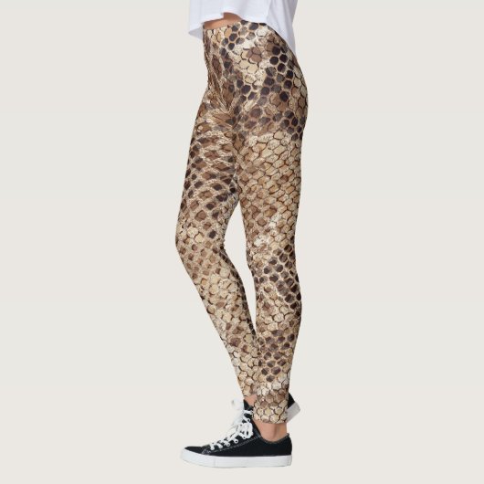 Snakeskin-slang afdrukken leggings (Links)