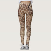 Snakeskin-slang afdrukken leggings (Voorkant)