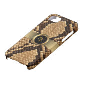 snakeskin-telefooncel Case-Mate iPhone case (Onderkant)