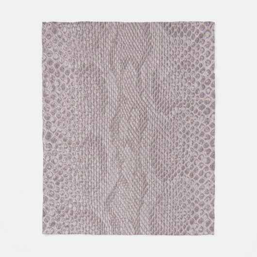 Snakeskin Textuur Beige Fleece Blanket (Voorkant)
